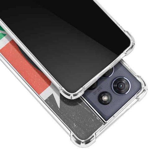 Kenya Flag Distressed Moto G Power 5G (2025) Clear Case